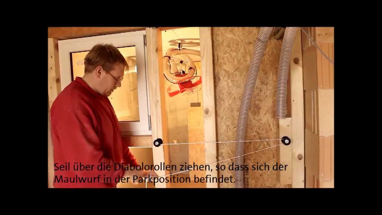 Sonnen Pellet Maulwurf Kellerlager Montagefilm