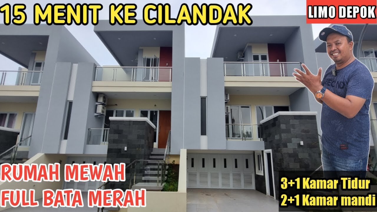 RUMAH MEWAH 3 LANTAI dekat JAGAKARSA JAKSEL, dekat exit Tol CIJAGO Depok, dan ruangan nya BESAR