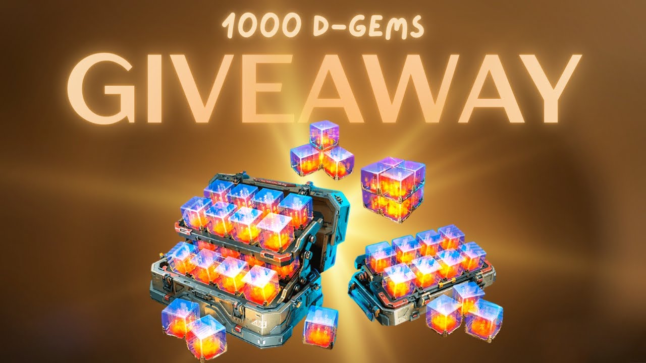РОЗЫГРЫШ 1000 D-GEM🔥 ДЛЯ БОЛЕЕ 1000 ПОДПИСЧИКОВ | War Robots