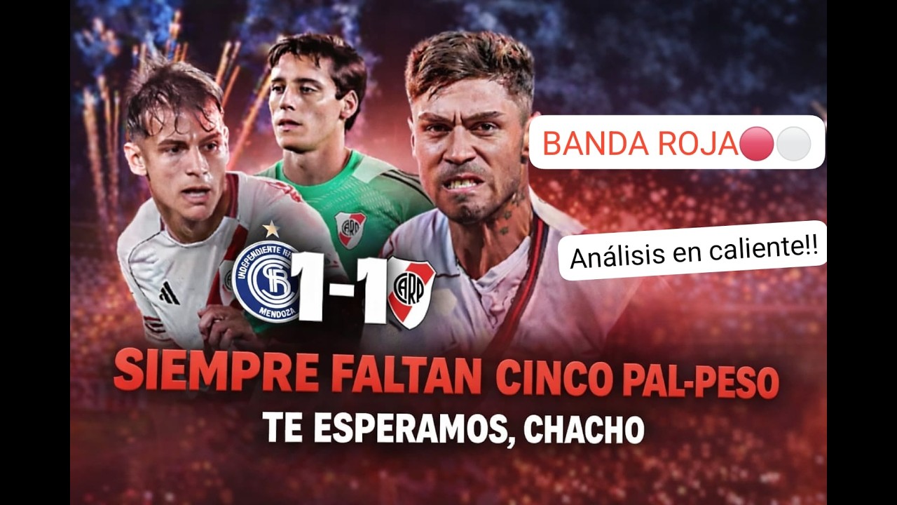 video reacción post partido  independiente Rivadavia vs 1-1 river!!  siempre faltan 5 pal peso