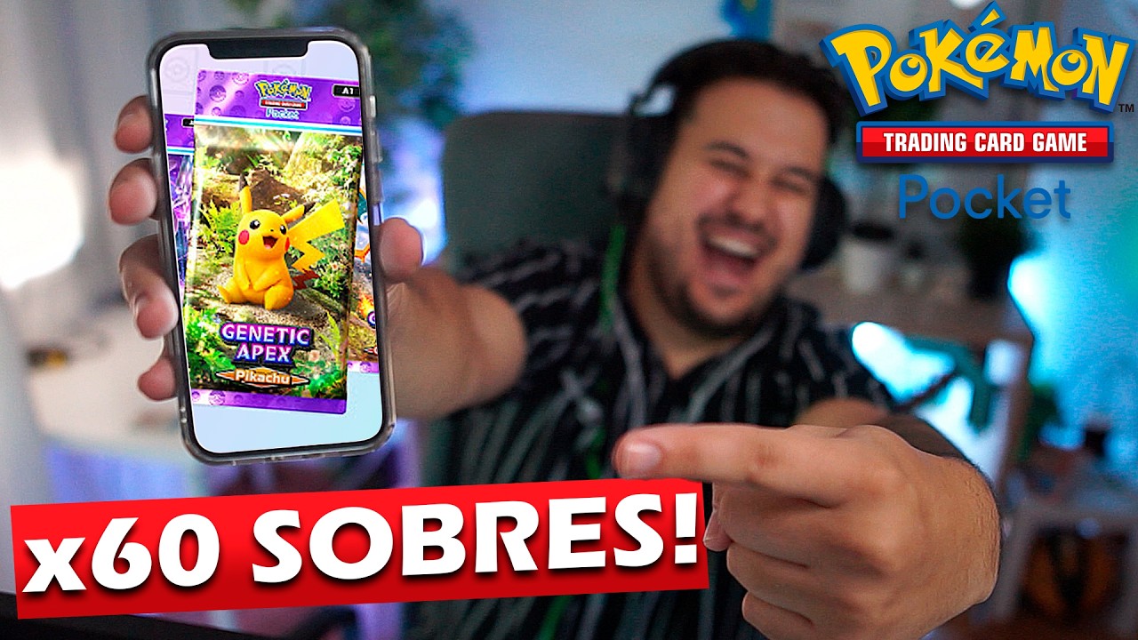 ABRÍ 60 SOBRES SEGUIDOS EN POKÉMON TCG POCKET Y PASO ESTO...