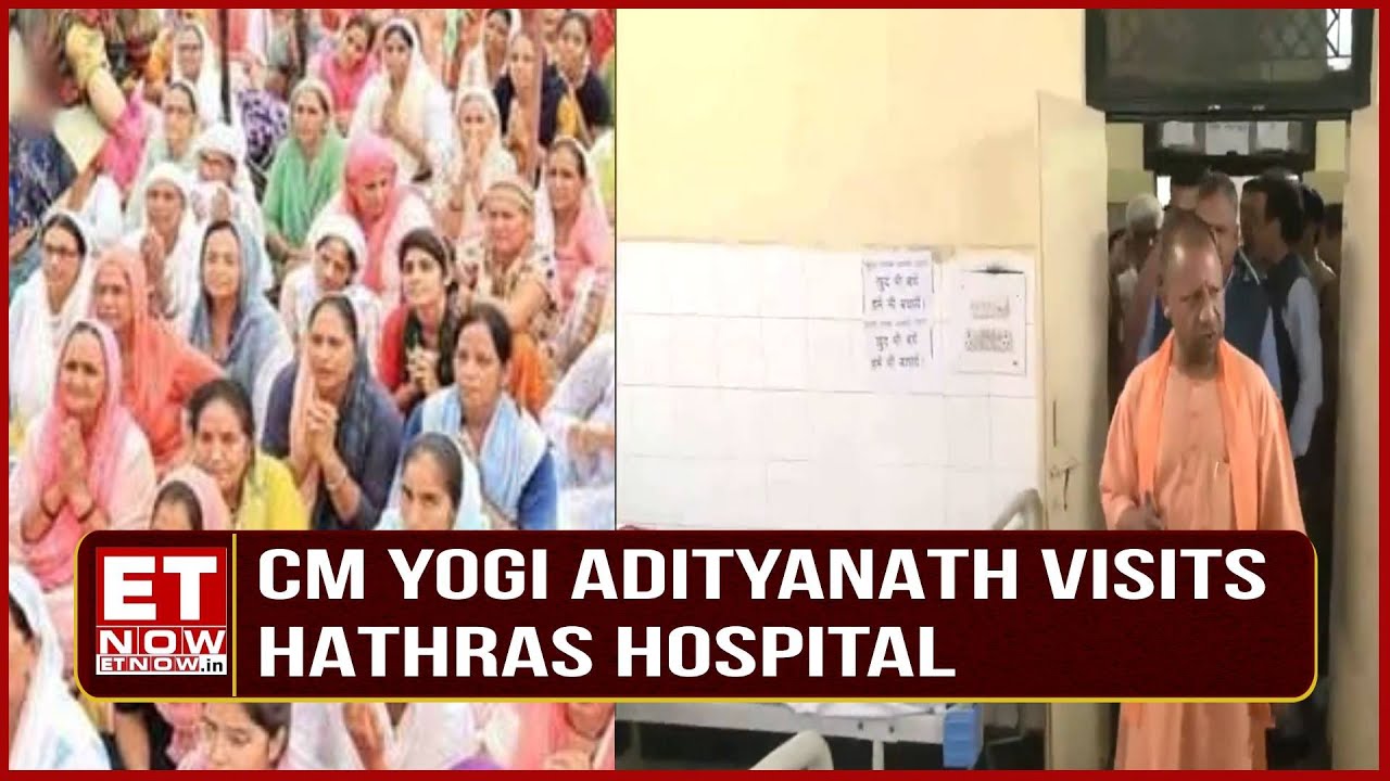 UP CM Yogi Adityanath Visits Hathras Hospital, Inquires About Injured from Stampede | Top News