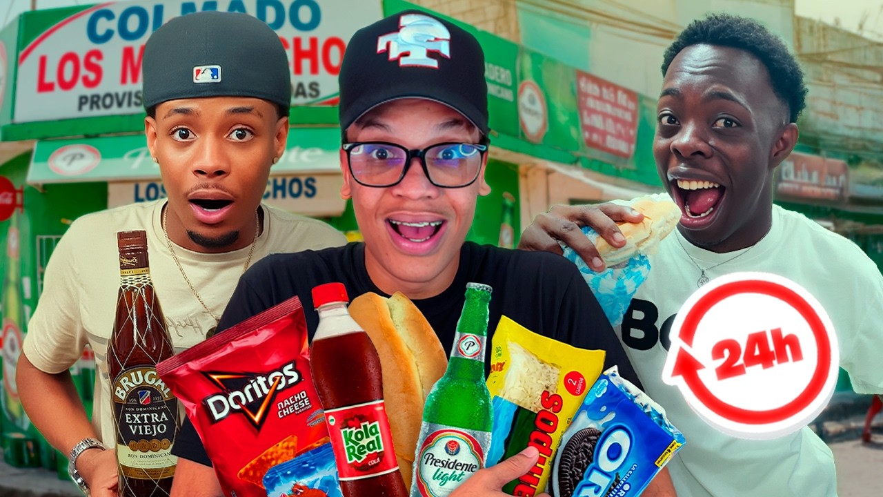 24 HORAS COMIENDO SOLO EN COLMADOS 🤢