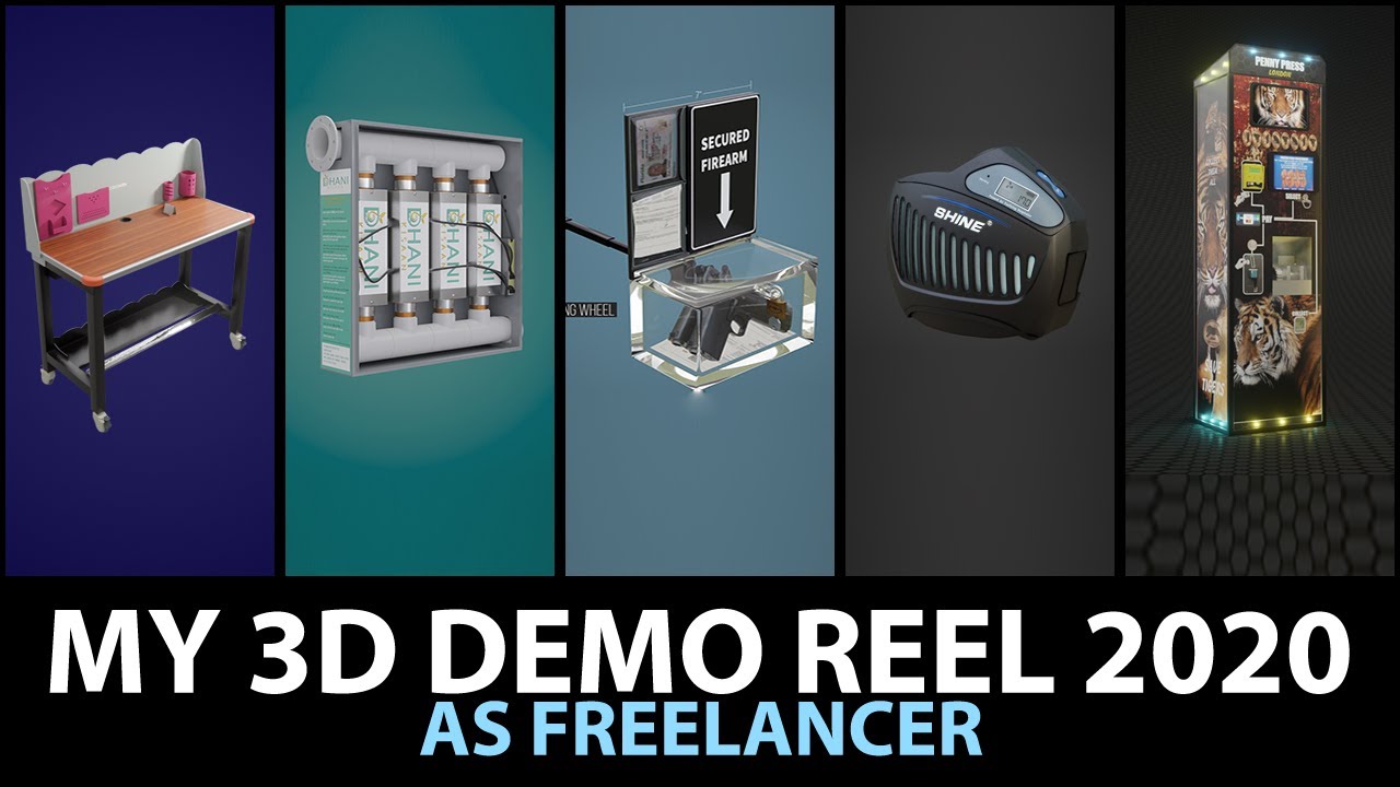 My 3D Product Visualization Demo reel in 2020 | Ponraj G | Blender | EEVEE