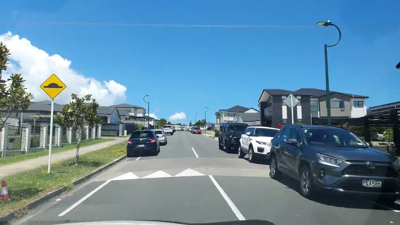 Flat Bush And Manukau To Motorway Ramp: Real Time POV Drive