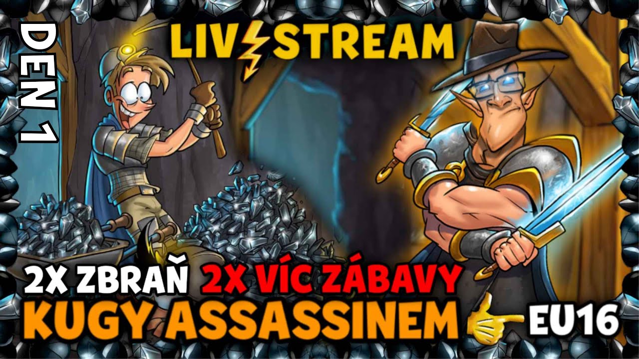 Shakes & Fidget [EU16 LIVESTREAM] - SERVERSTART s ČERN&Yacute;MI GEMY! Jdu si pro LEVEL 69 před PŮLNOC&Iacute;!