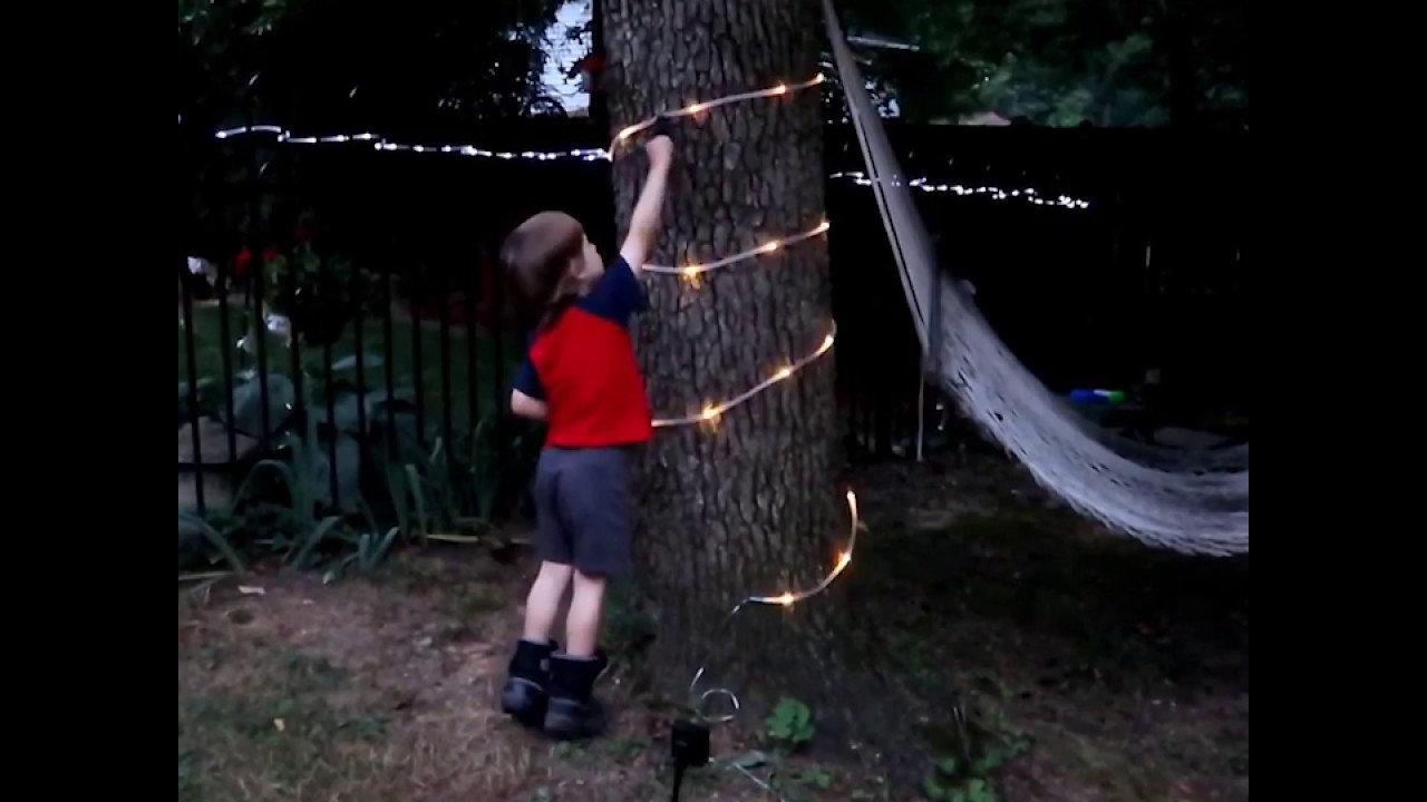YWXLight 10m 100 LED Solar String Rope Lights   BLUE