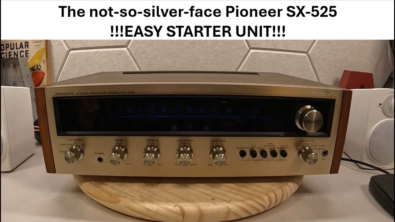 Pioneer SX-525 Receiver - Review and Discussion - Great Restoration Project for Beginner