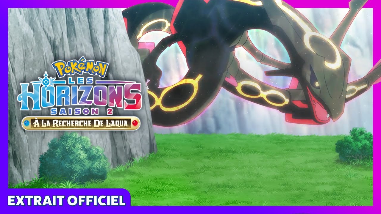 Un nouveau combat face au Rayquaza noir | Pokémon, les horizons – saison 2 | Extrait officiel