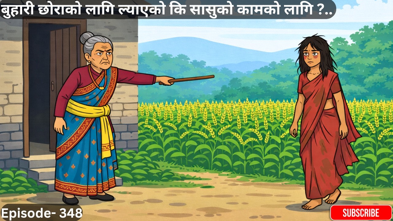 बुहारी छोराको लागि ल्याएको कि सासुको कामको लागि?..Episode- 348 #sasubuhari #sauta #folkstories