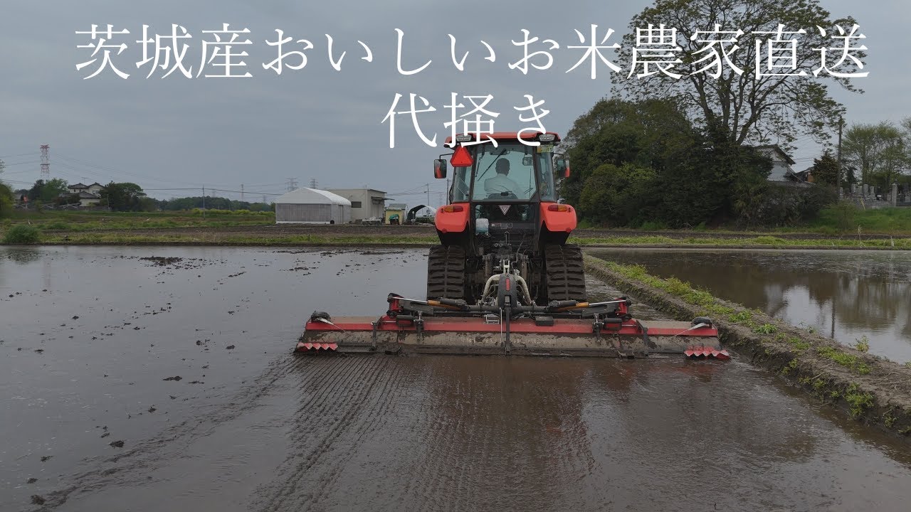 代掻き　クボタ MR60　パワクロ