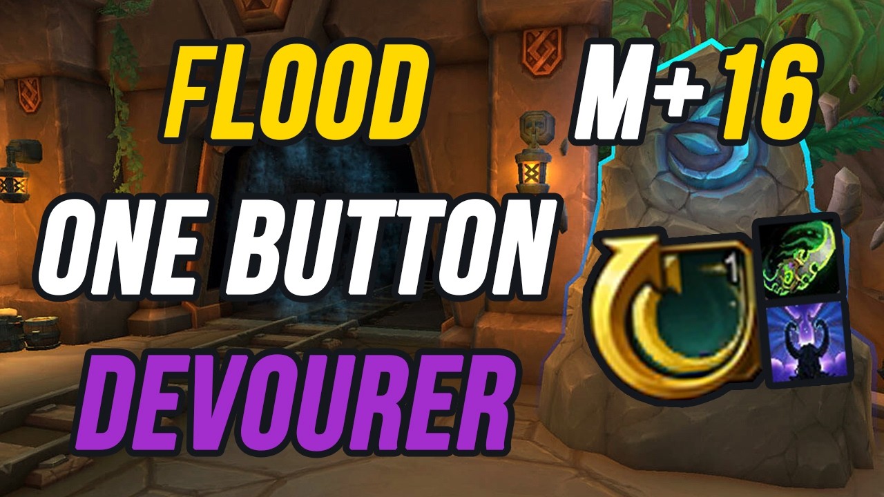 +16 FLOOD | Devourer Demon Hunter one button | wow midnight 12.0