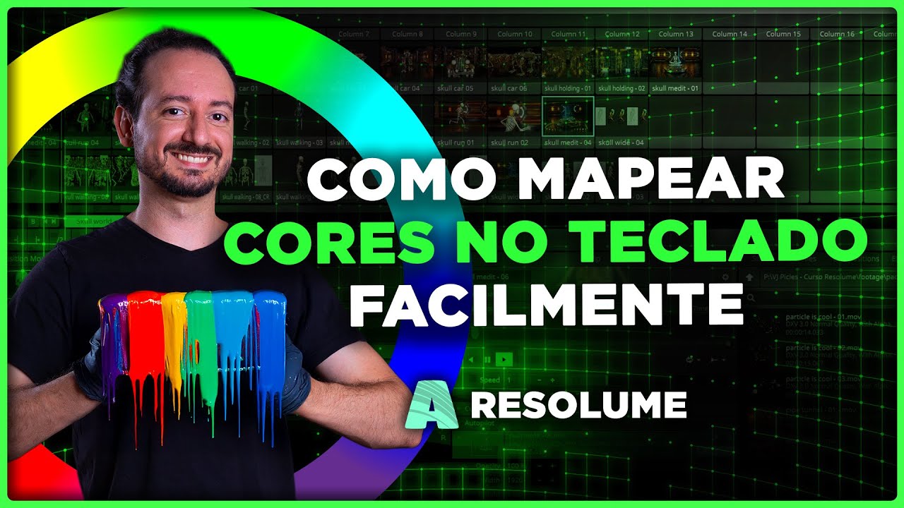 Como Mapear Cores no Teclado Facilmente no Resolume