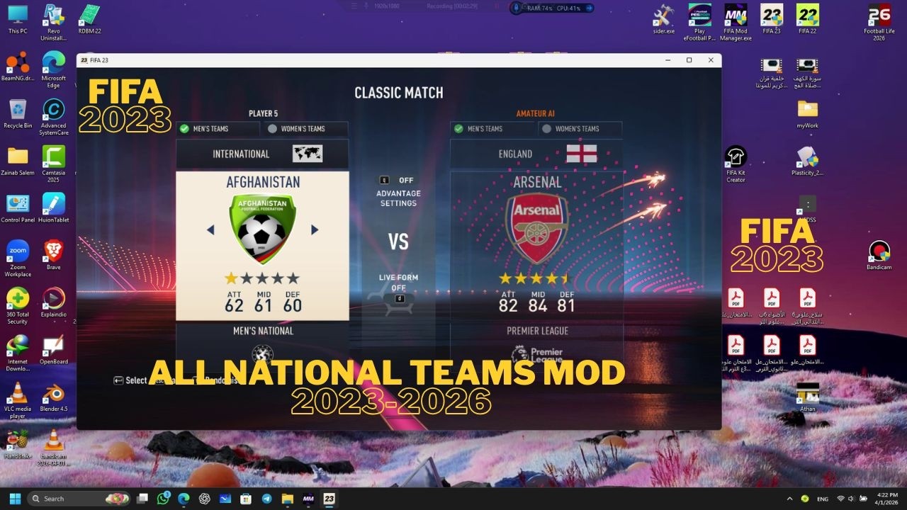 FIFA 23 ALL National Teams Mod 🌍 |  Real Kits & Squads (PC)