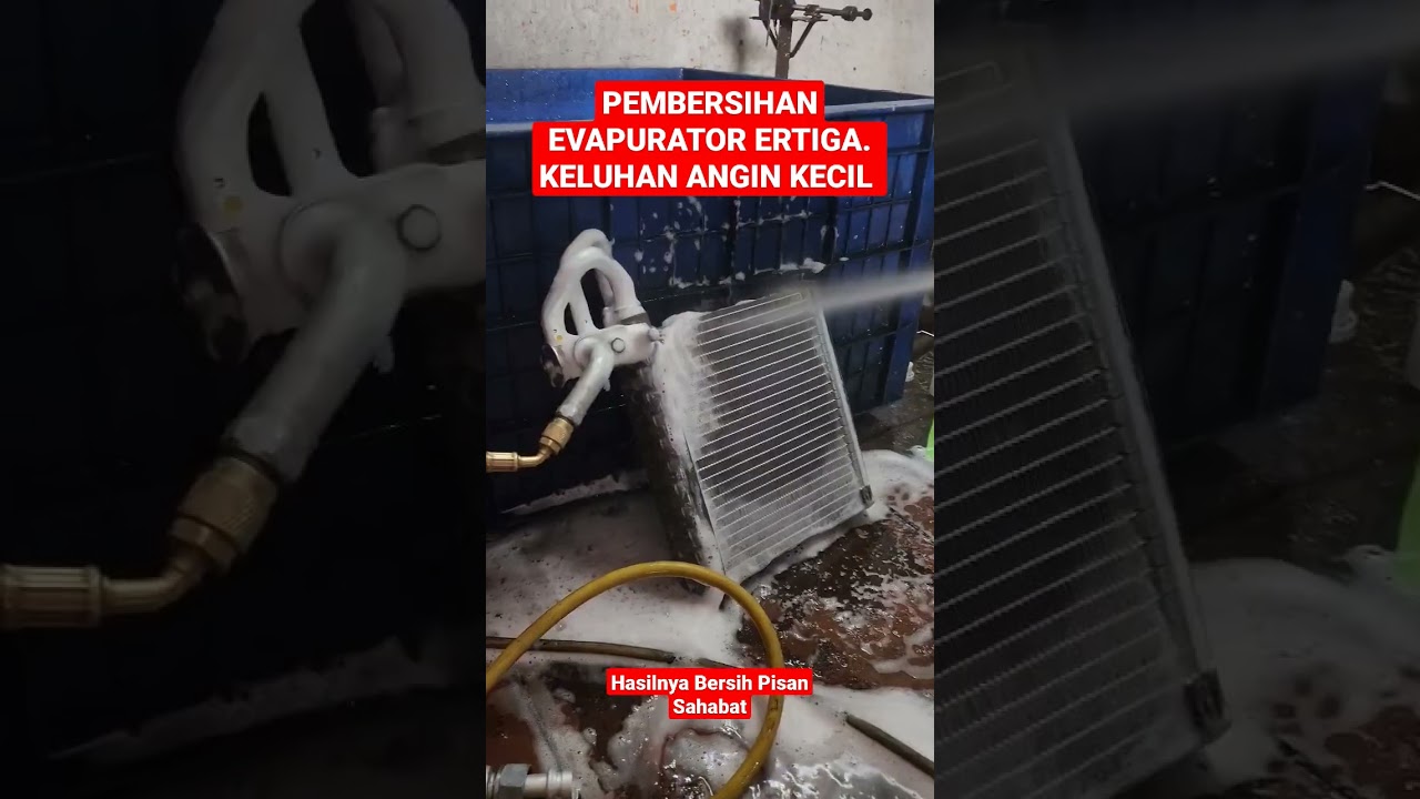 Service AC Mobil Ertiga. Kotornya Evapurator Merupakan Penyebab AC Mobil Anginnya Kecil