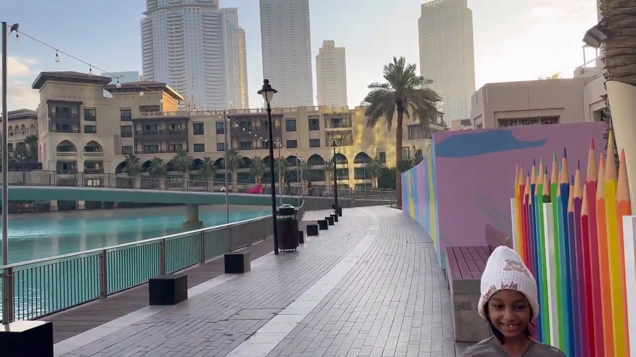 Dubai downtown 4K walk and drive