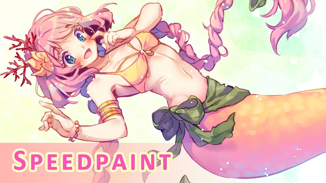 【Speedpaint】Mermaid Haru (ClipStudioPaint)