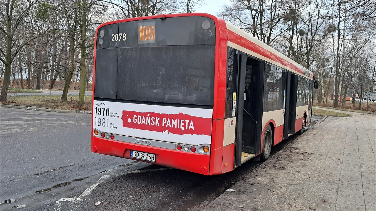 ⚡🎵Pompa🎵Solaris Urbino 12 III #2078 (106 - Westerplatte)