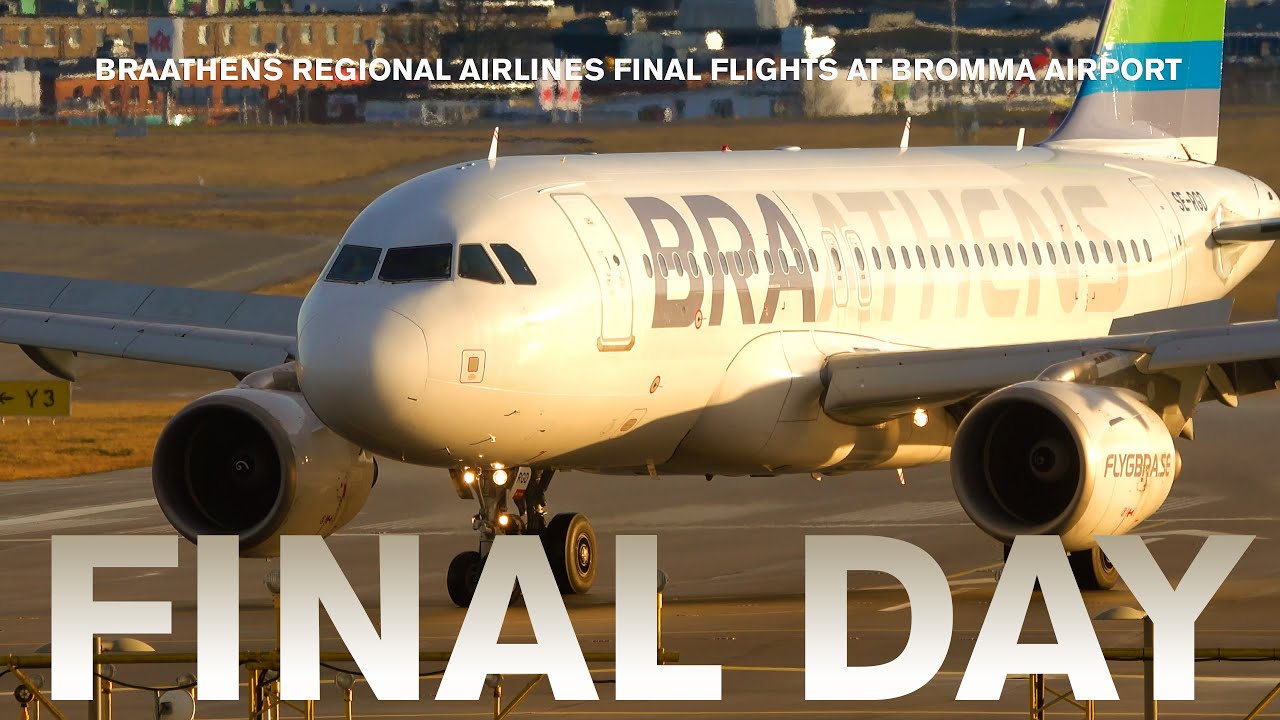 Braathens Regional Airlines final day at Bromma Airport!