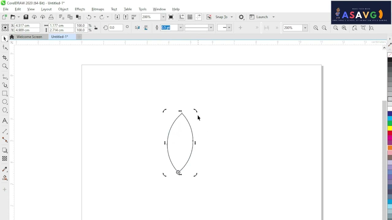 Easy Logo Creation In CorelDraw Malayalam Tutorial