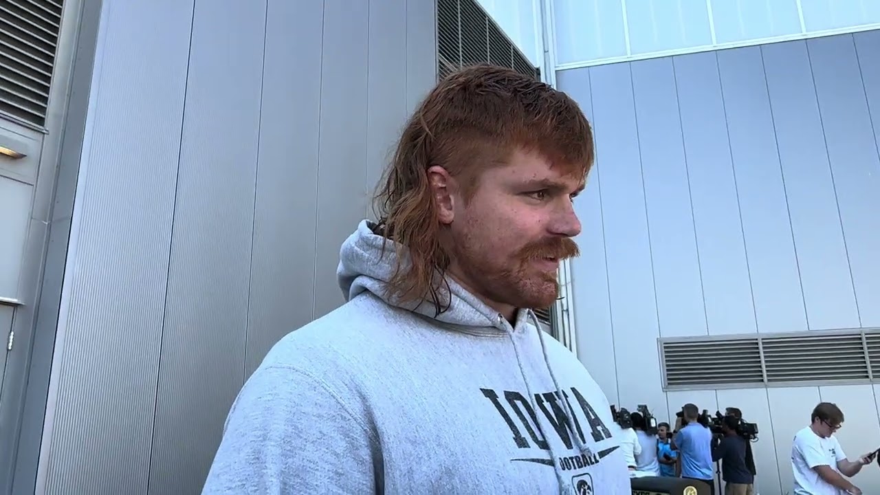 Iowa Football Media Availability - Cy-Hawk Week: OL Gennings Dunker
