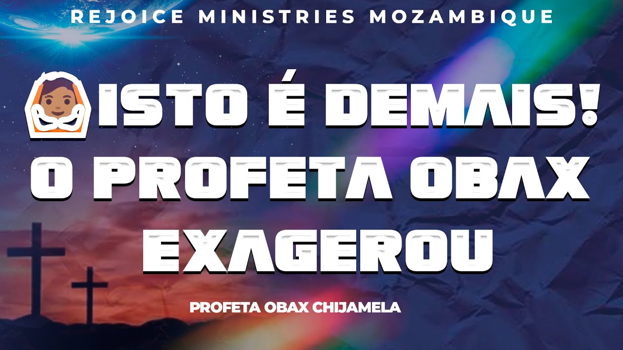 🙆🏽♂️ISTO É DEMAIS! O PROFETA OBAX EXAGEROU