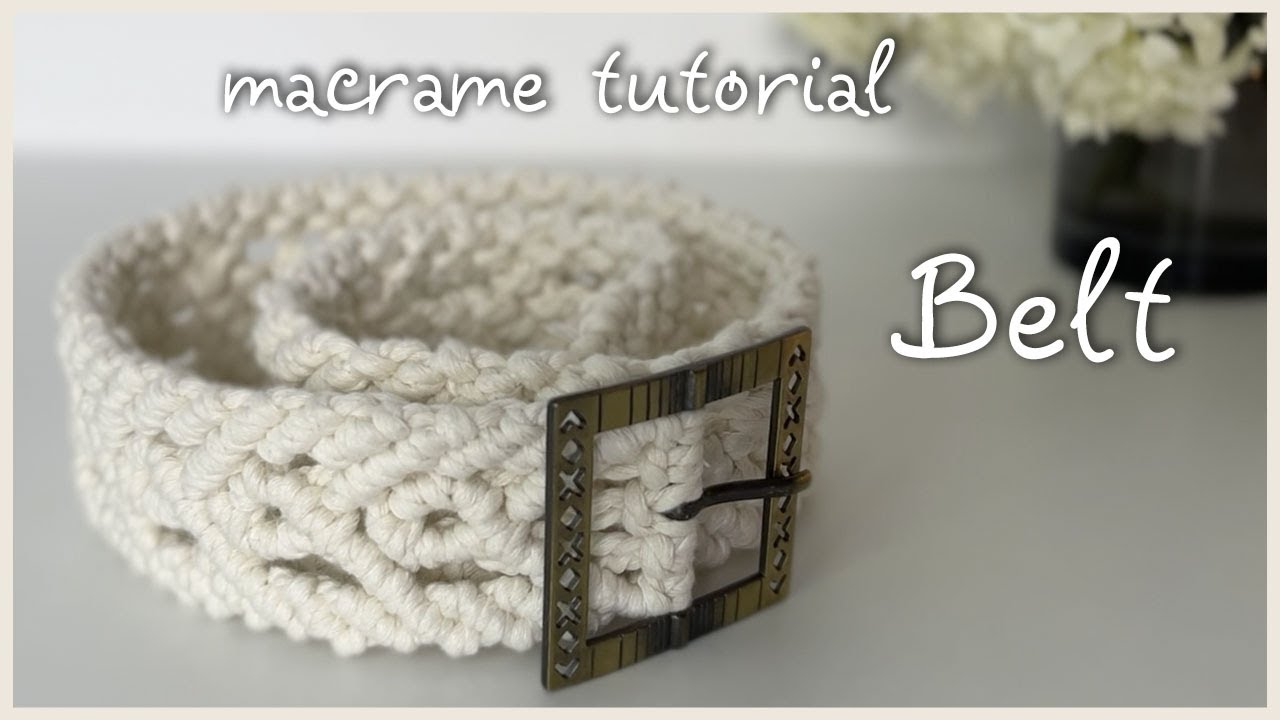 DIY macrame tutorial Belt * cinto * kemer * CINTURÓN * حزام * 腰带 * बेल्ट * ベルト