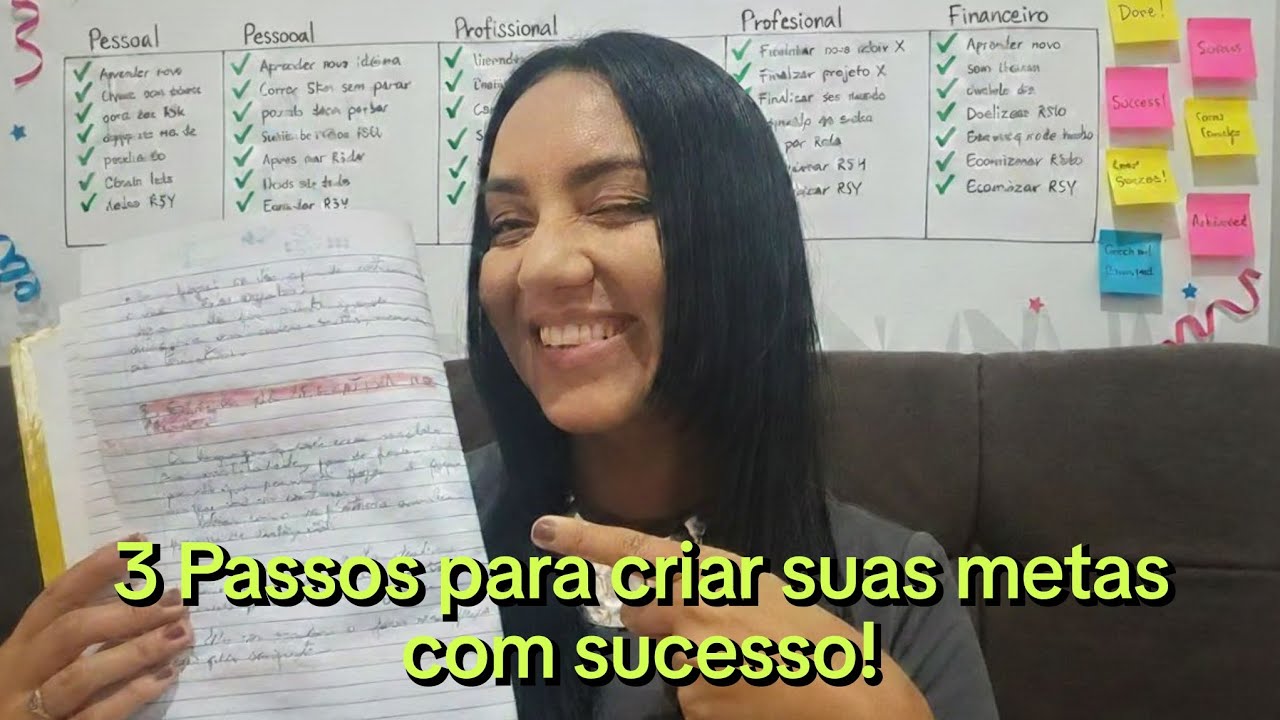 3 PASSOS PARA DEFINIR SUAS METAS!!