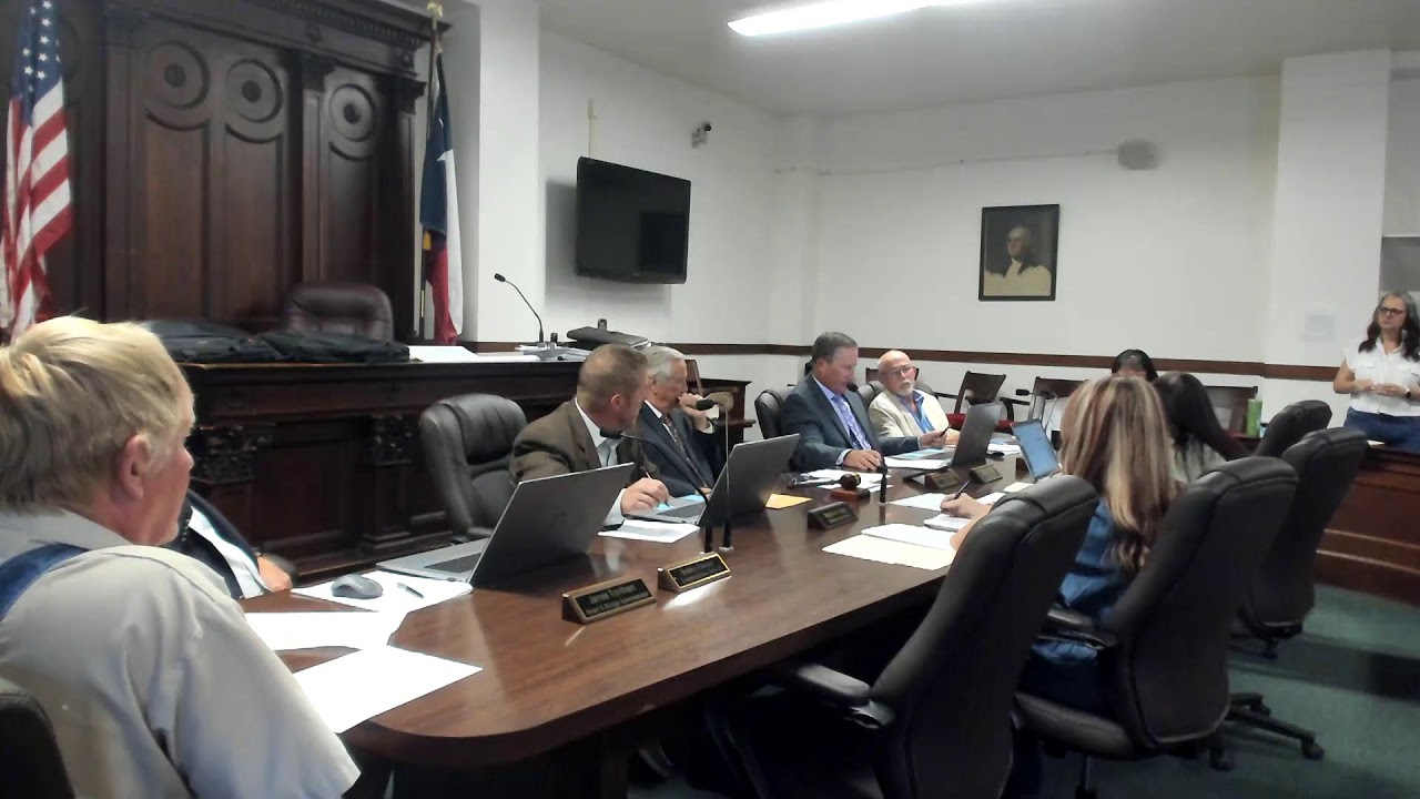 Limestone County TX - Commissioner's Court 8/26/25 - Part 1