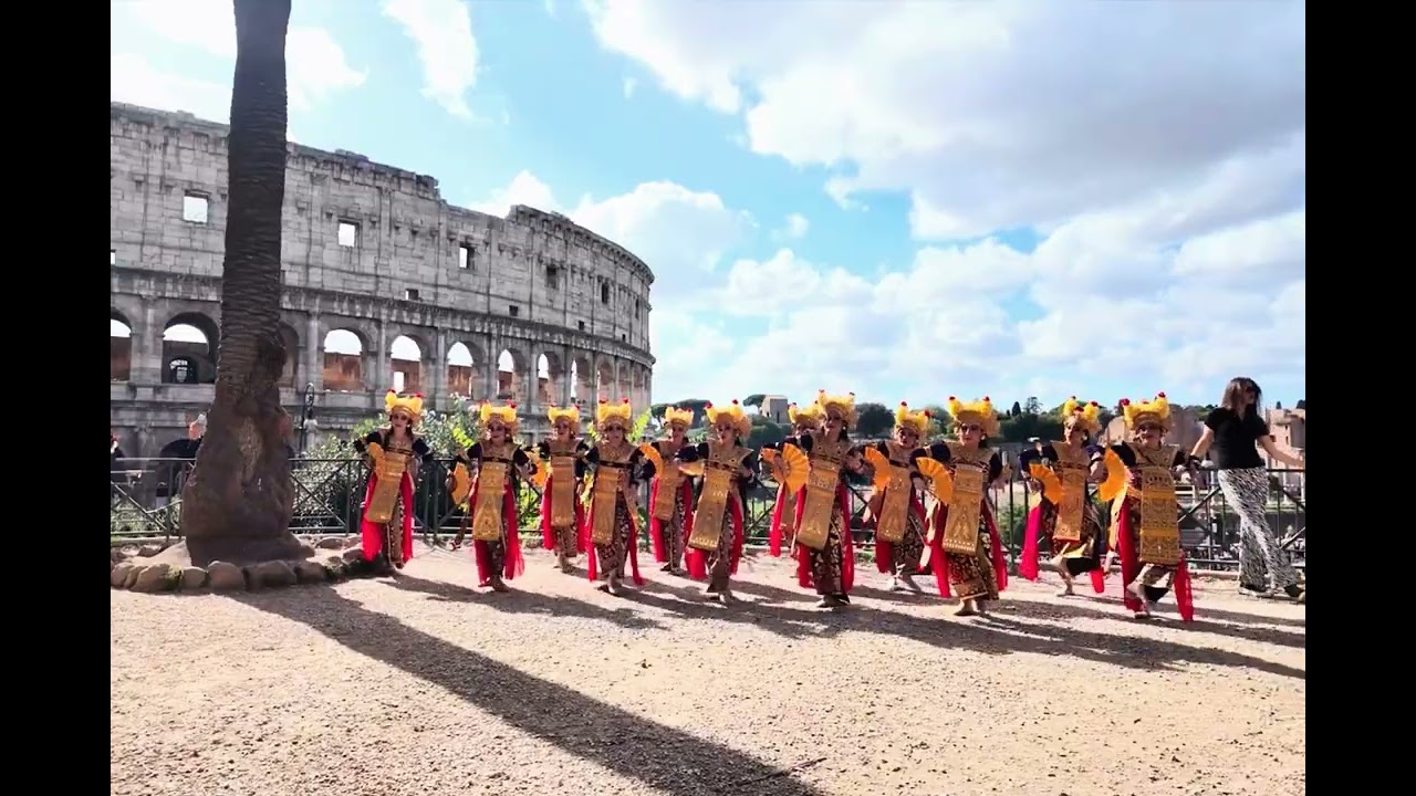 Legong Bapang Durga, the Colosseum, Rome, Italy