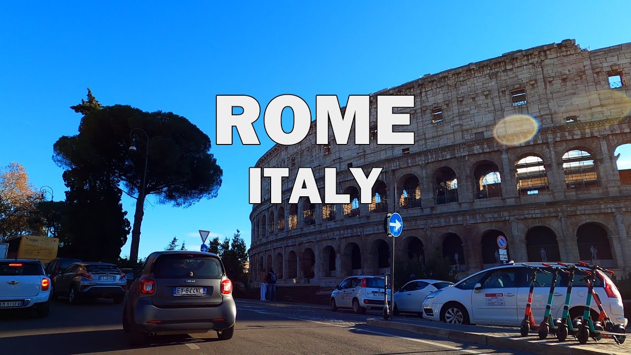 Rome, Italy - Driving Tour 4K