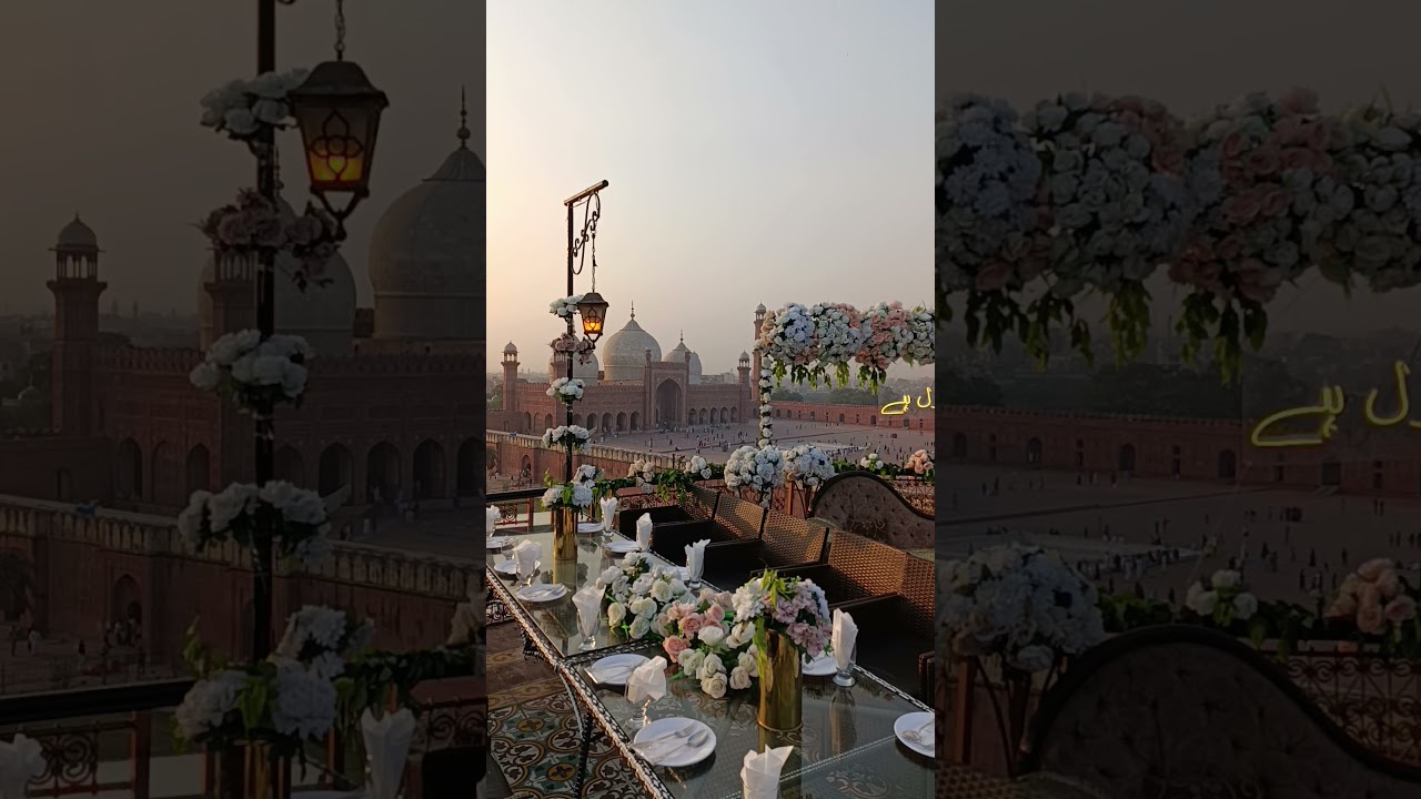 Nikkah Decore at the rooftop of haveli restaurant lahore #havelirestaurant #nikkah #nikkahdecor