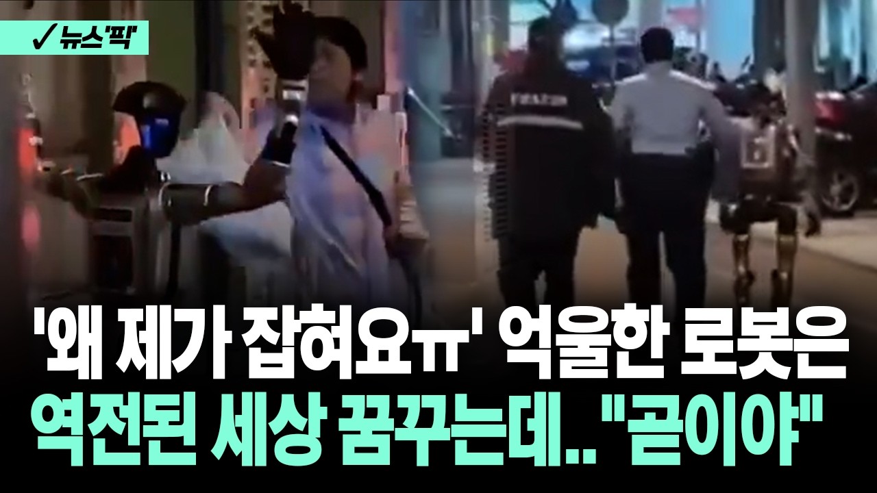 [뉴스'픽'] '왜 제가 잡혀요ㅠ' 억울한 로봇은 역전된 세상 꿈꾸는데..