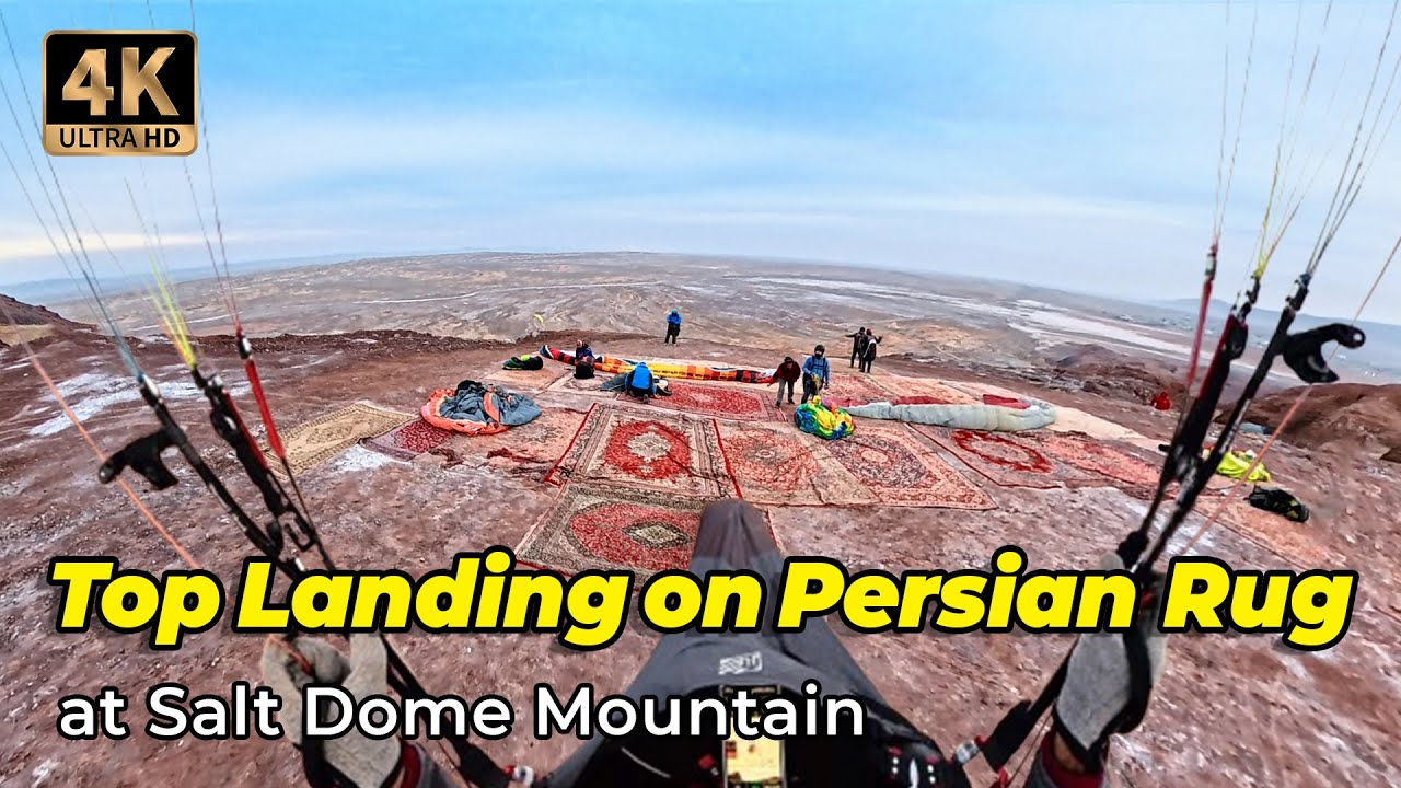 Top Landing on Persian Rugs at Salt Dome Mountain | Peaceful Autumn Paragliding Flight