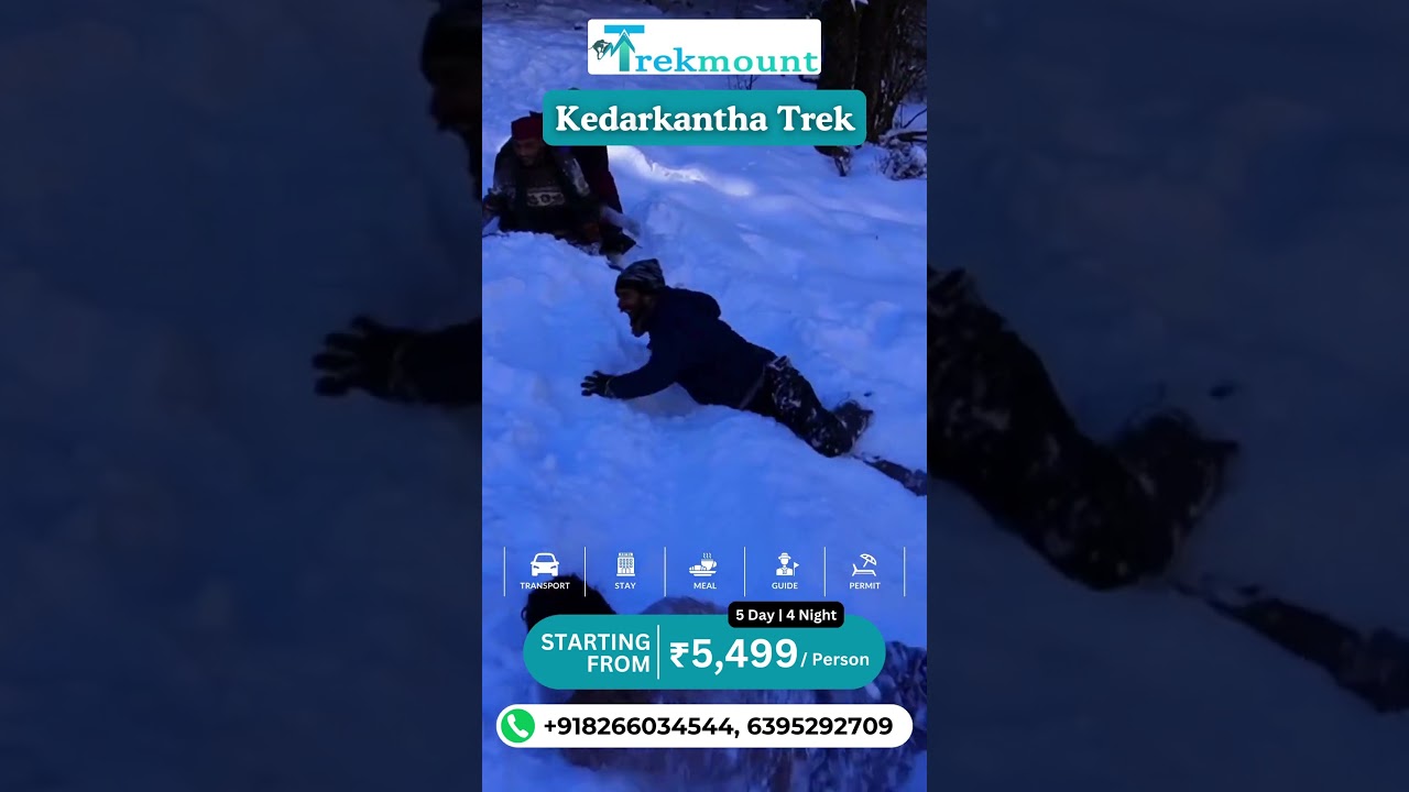 #kedarkanthatrek #trekmount #trekking #mountains #trending #viral #snow #shorts #camping #best