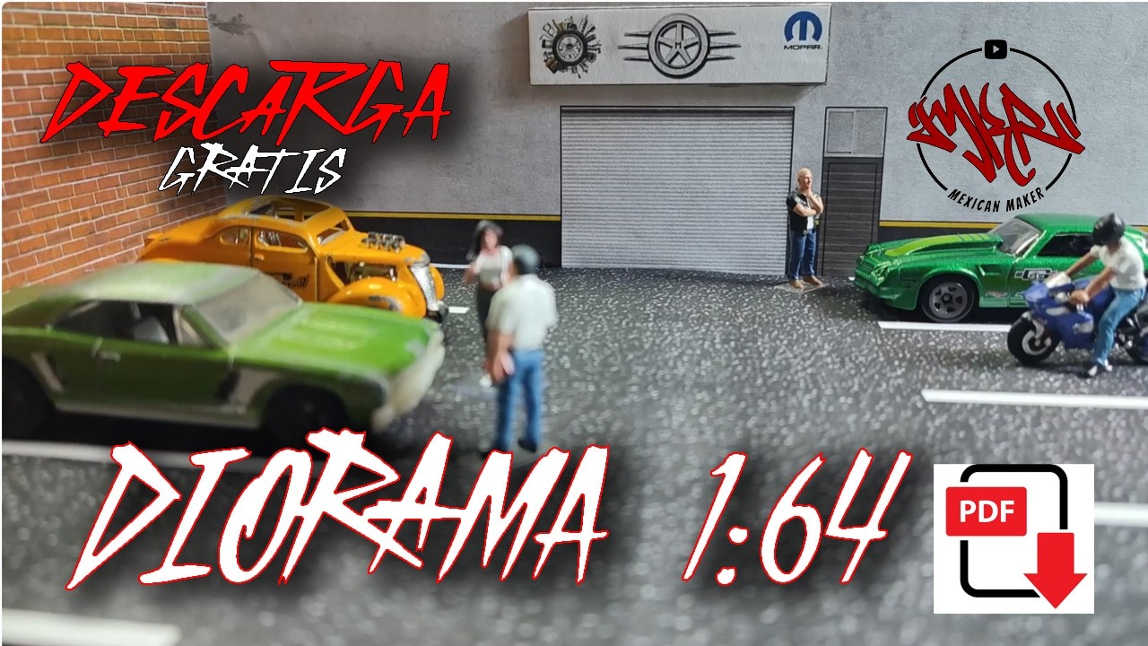Como fabricar Diorama Basico con material reciclado, Estacionamiento exterior escala 1:64