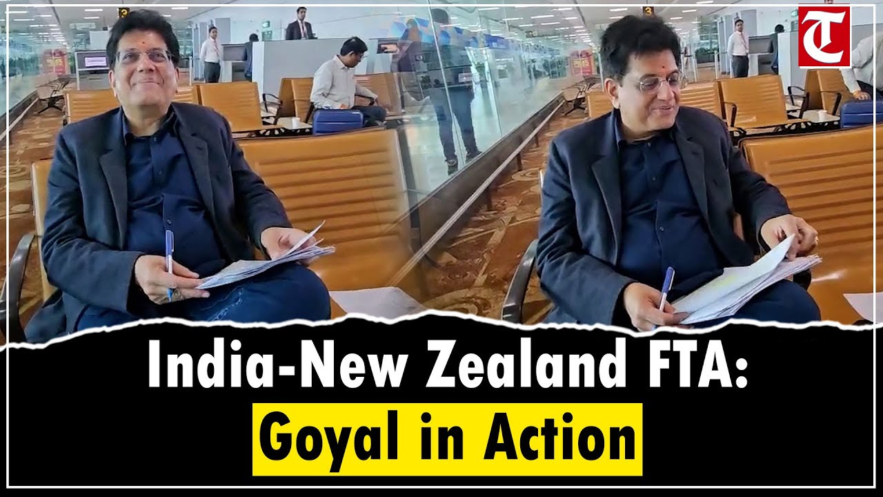 Commerce Minister Piyush Goyal Makes Productive Use of Airport Time Before New Zealand Trip