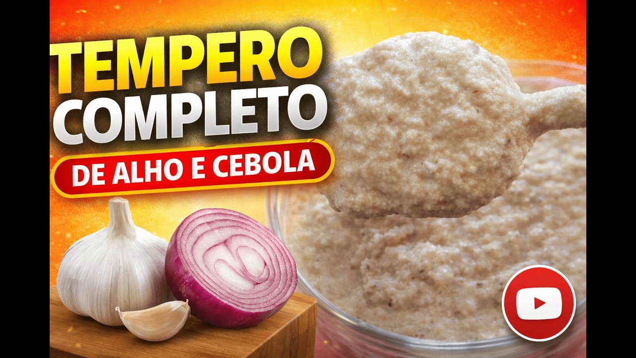 O Melhor Tempero de Alho e Cebola no Liquidificador – Fácil e Profissional!