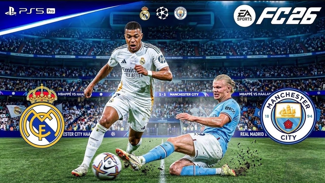 FC 26 – Real Madrid vs Man City | UCL Round of 16 🔥 | PS5 4K 60FPS Gameplay