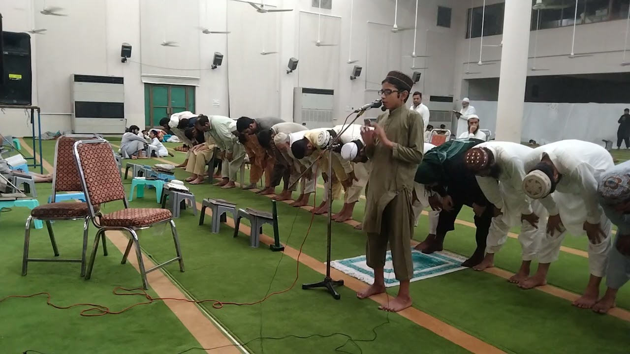 تراویح مرکز خیبر نشاط آباد جامعہ اسلامیہ فیصل آباد مولانا مدثر زکی صاحب مرصد محبوب