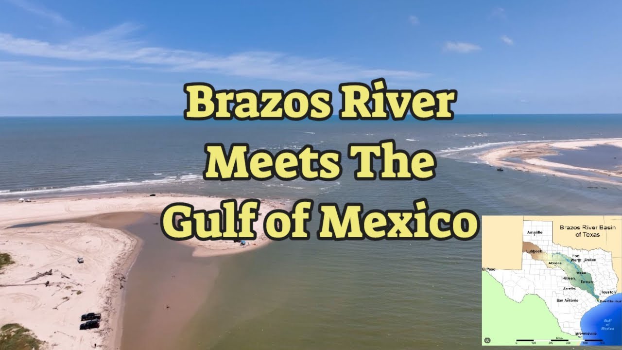 Where The Brazos River Meets The Gulf Of Mexico