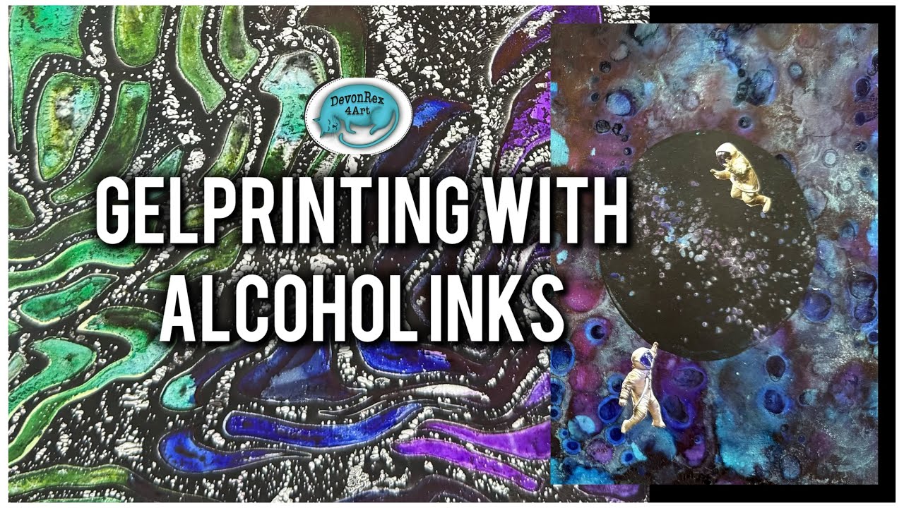 Alcohol inks and more on the Gelplate 