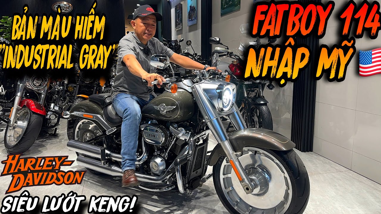 HD FATBOY 114 NHẬP MỸ - BẢN MÀU SIÊU HIẾM CHỈ 2 XE TẠI VN SIÊU LƯỚT KENG KHÔNG ĐIỂM TRỪ MỜI ANH EM🏍️