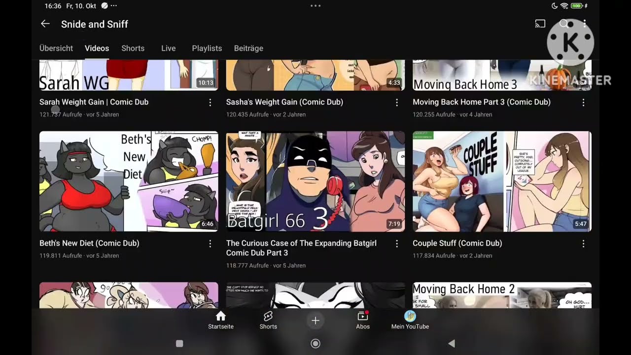 14 Minutes of fat fetish art and snide and sniff