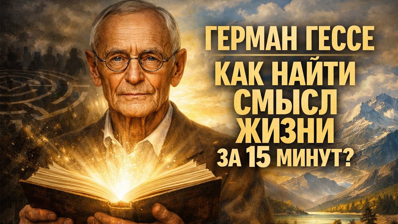 ГЕРМАН ГЕССЕ: Как найти СМЫСЛ ЖИЗНИ за 15 минут? Секрет ВЕЛИКОГО ПОЭТА!