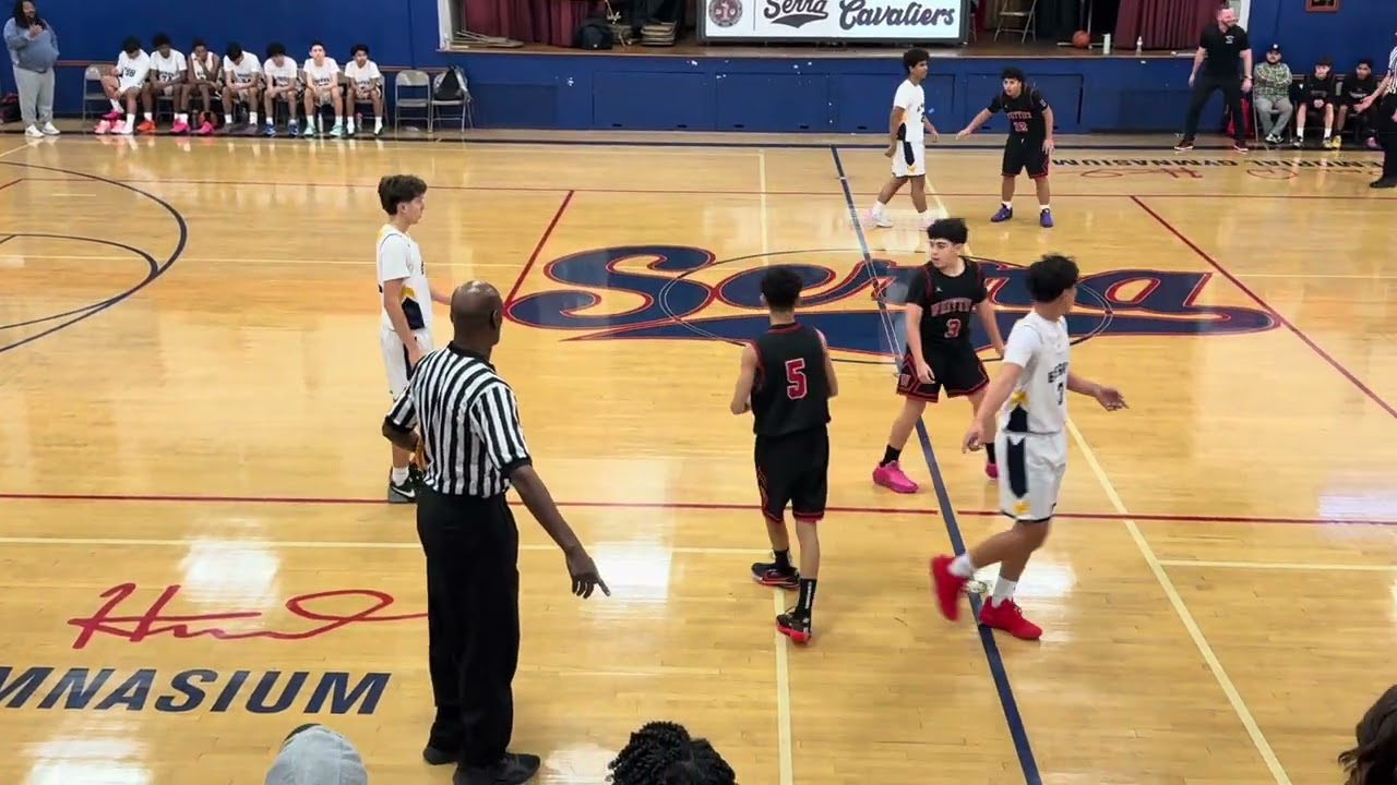 Serra Tournament JV Basketball: Whittier HS vs Warren HS ￼34-81