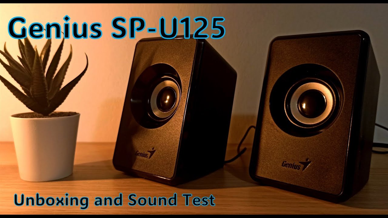 Genius SP-U125 unboxing and sound test