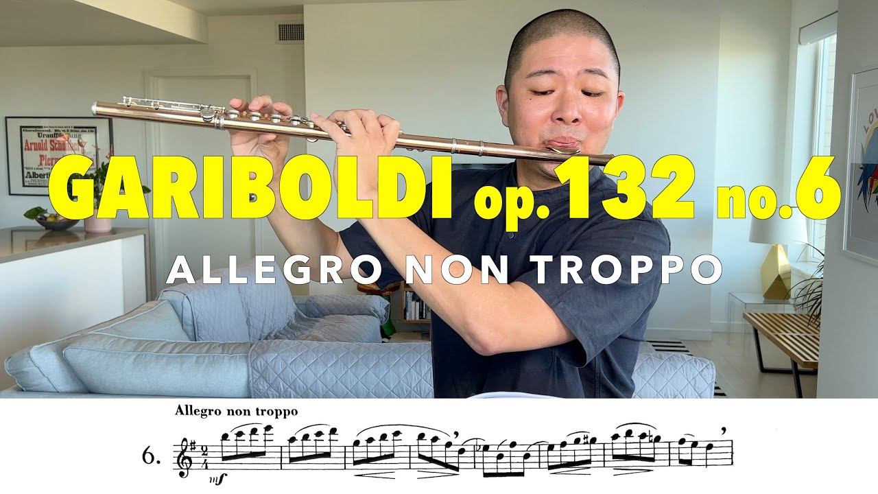 Gariboldi Flute Etude Op. 132, No. 6, 