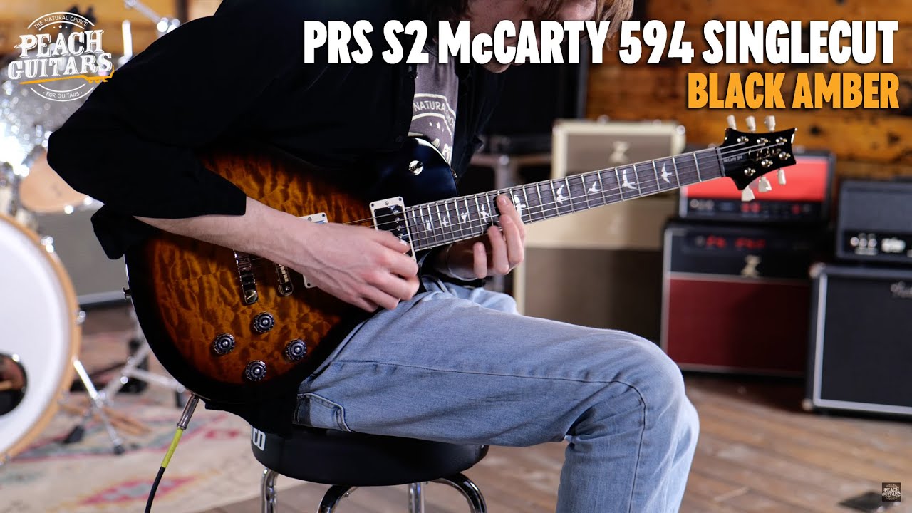 No Talking...Just Tones | PRS S2 McCarty 594 Singlecut | Black Amber *Peach Exclusive*