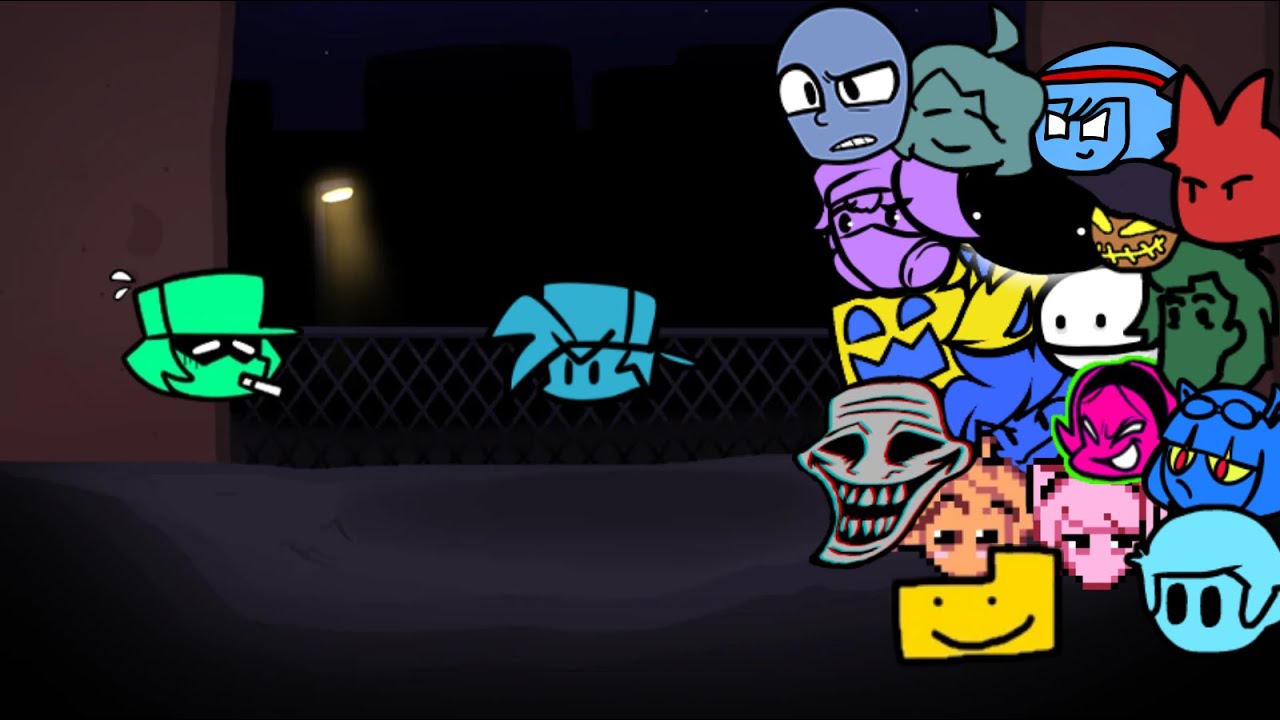 FNF - Nerves but Every Turn a Different Character Sings It (Smoke 'Em Out Struggle Mod)